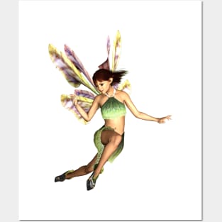 I believe I can fly elf fairy faerie butterfly wings flying Posters and Art